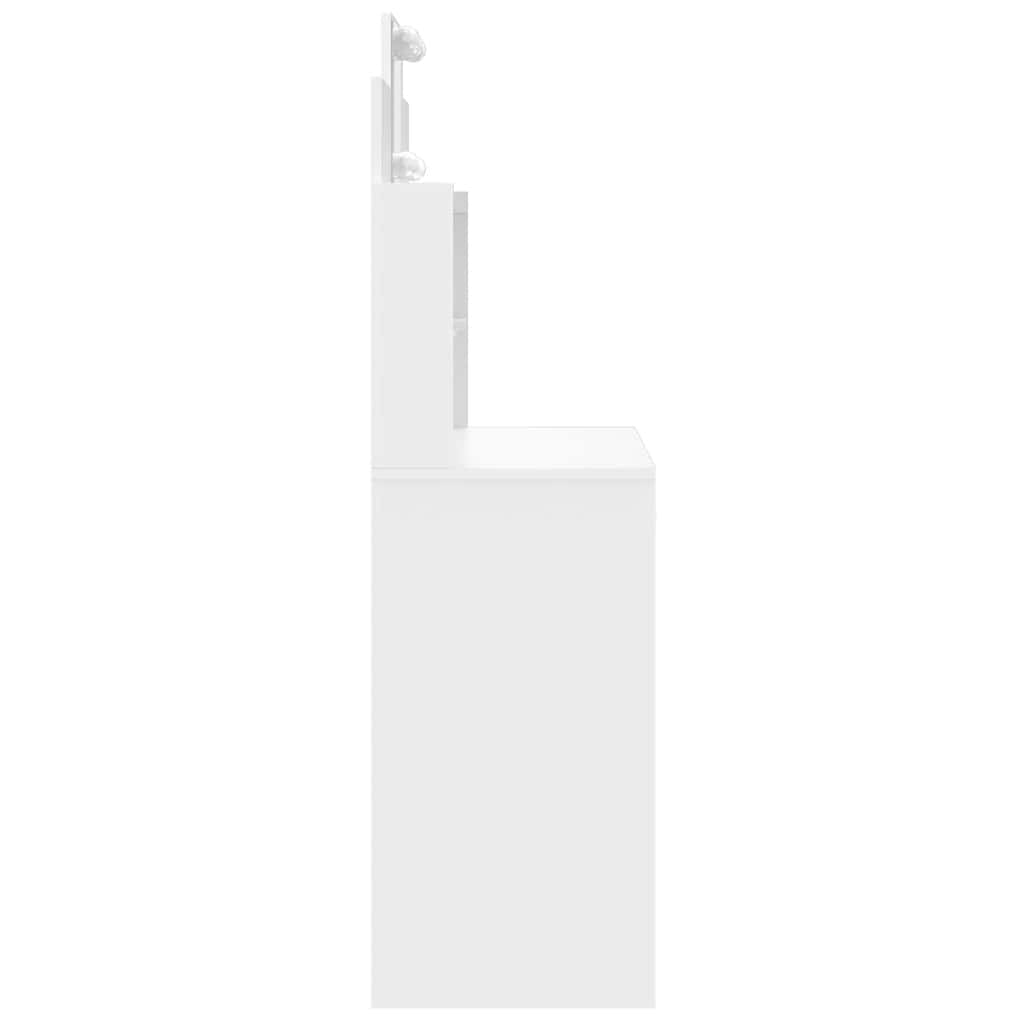 Toeletta con Luci LED Bianco 96x40x142 cm 837892