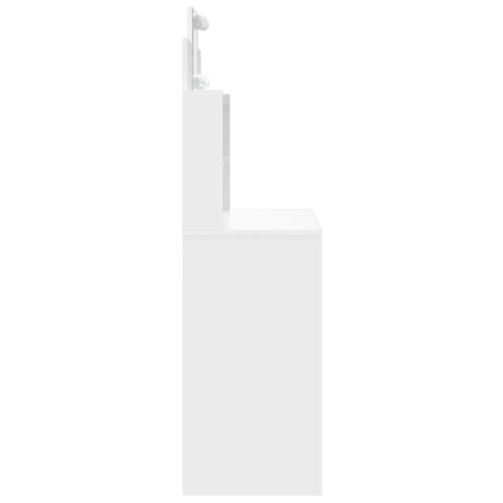 Toeletta con Luci LED Bianco 96x40x142 cm