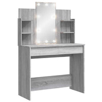 Toeletta con Luci LED Grigio Sonoma 96x40x142 cmcod mxl 130479