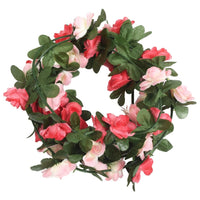 Ghirlande Fiori Artificiali Natale 6 pz Rosa Primavera 250 cm 359038