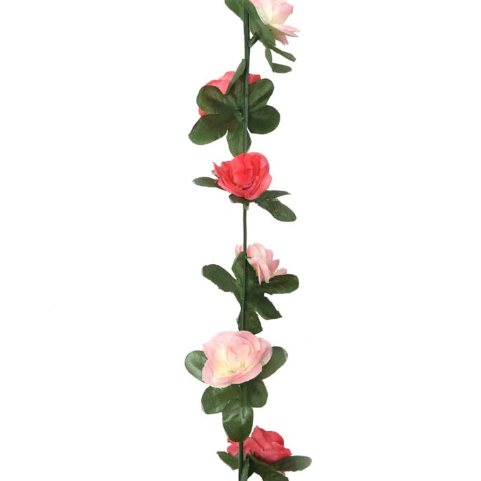 Ghirlande Fiori Artificiali Natale 6 pz Rosa Primavera 250 cm 359038