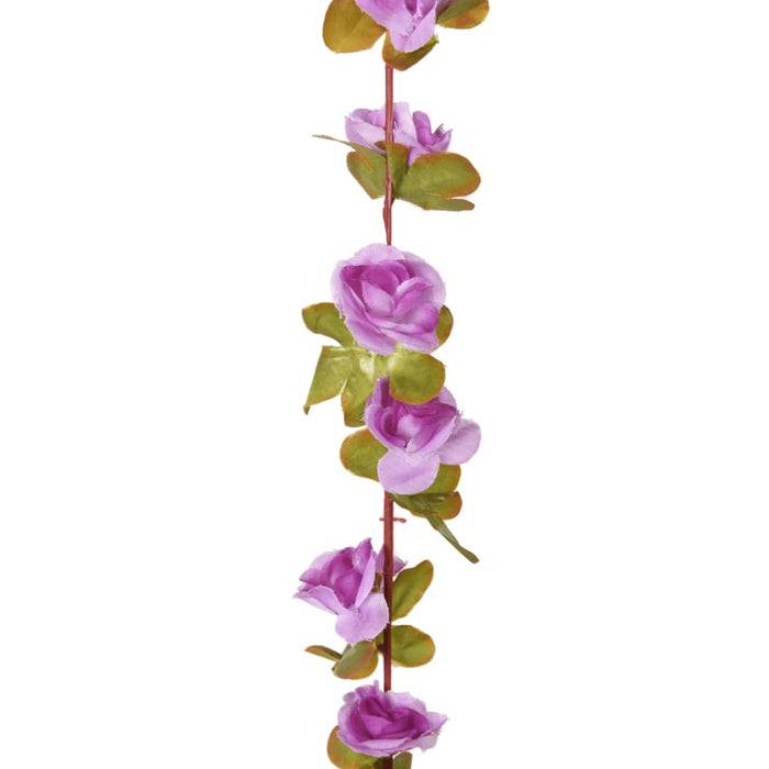Ghirlande Fiori Artificiali Natale 6 pz Viola Chiaro 250 cm 359043