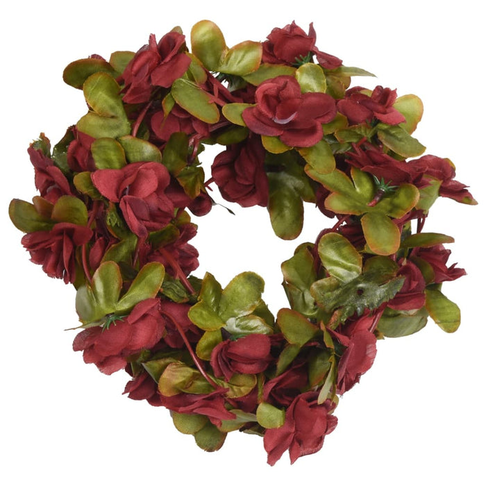 Ghirlande Fiori Artificiali Natale 6 pz Rosso Vino 250 cm