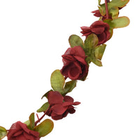 Ghirlande Fiori Artificiali Natale 6 pz Rosso Vino 250 cm 359046
