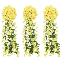 Ghirlande Fiori Artificiali 3 pz Giallo 85cmcod mxl 82783