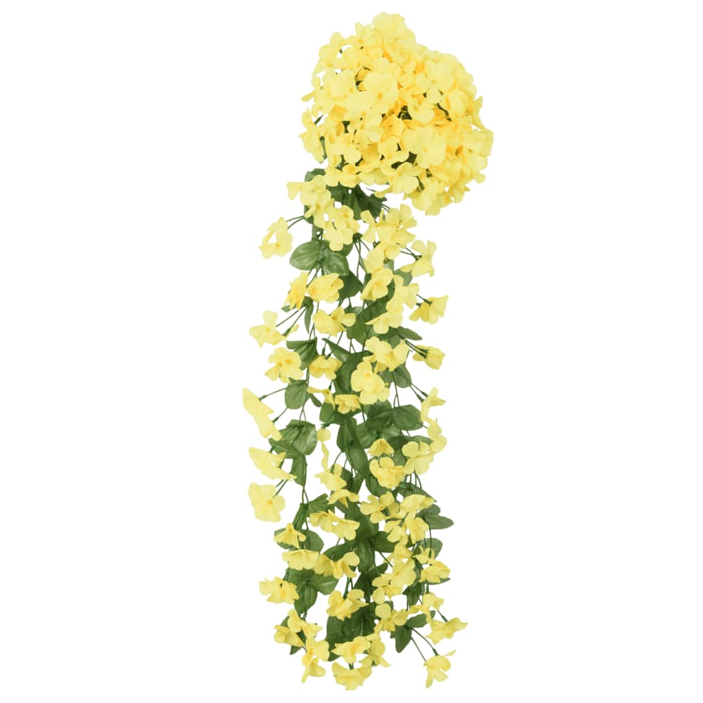 Ghirlande Fiori Artificiali 3 pz Giallo 85 cm 359048