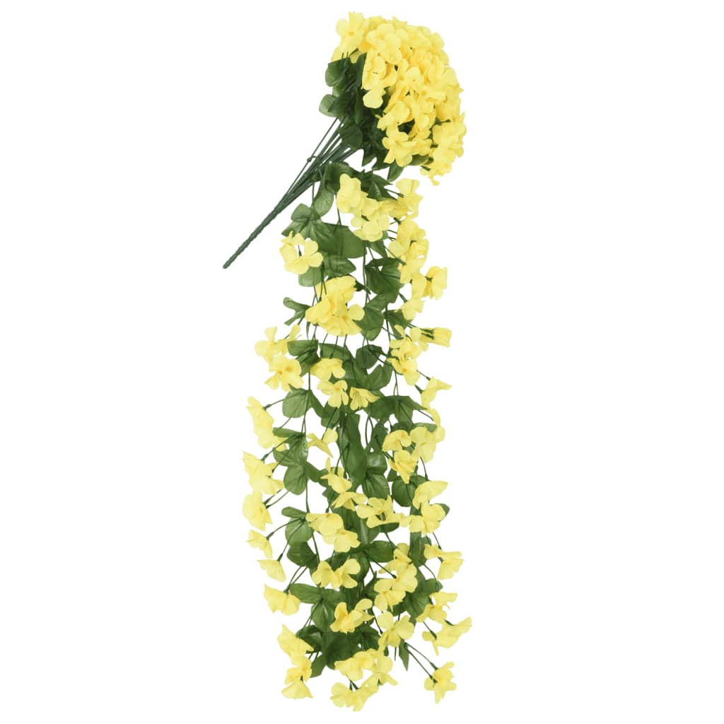 Ghirlande Fiori Artificiali 3 pz Giallo 85 cm 359048