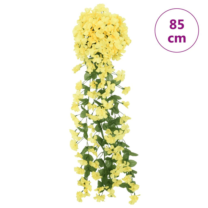 Ghirlande Fiori Artificiali 3 pz Giallo 85 cm 359048