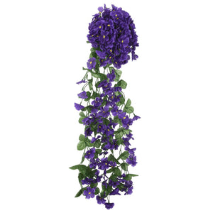 Ghirlande Fiori Artificiali 3 pz Viola Scuro 85cmcod mxl 106723
