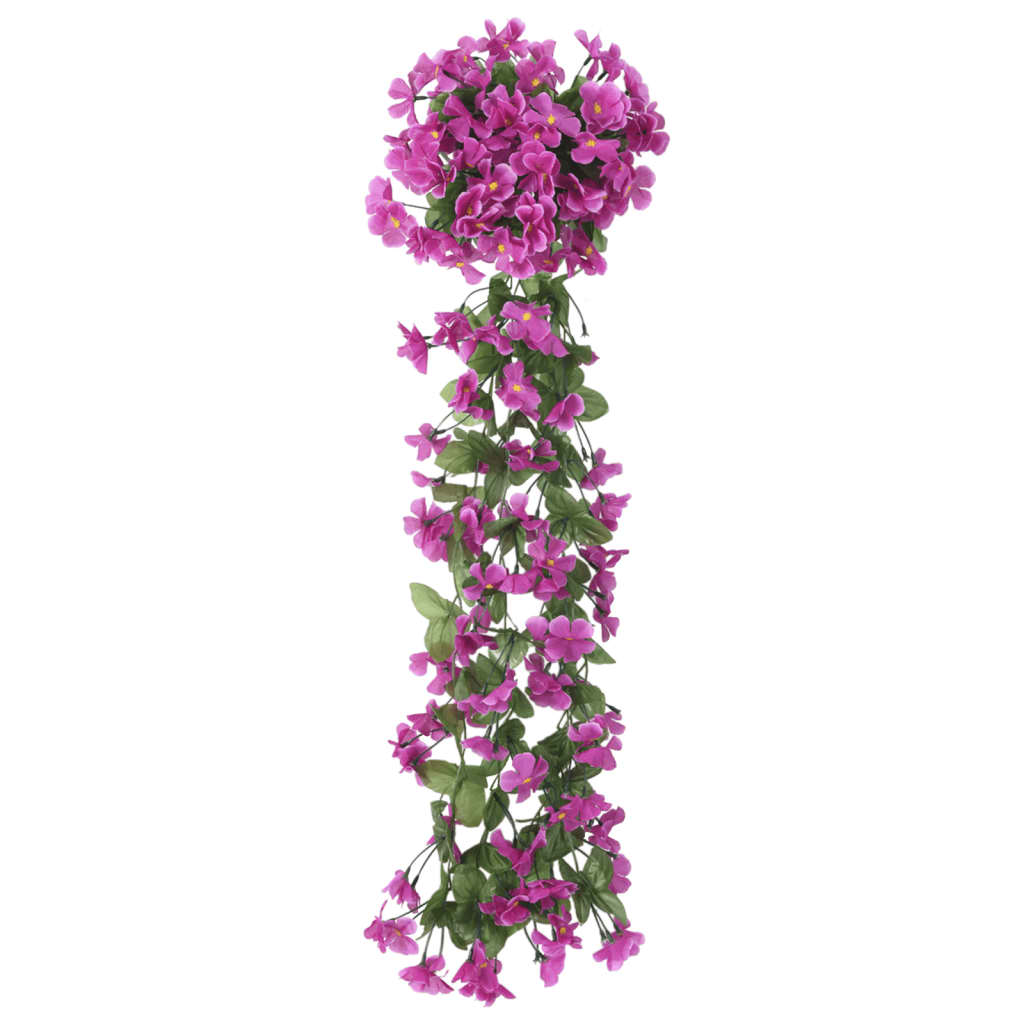 Ghirlande Fiori Artificiali Natale 3 pz Viola Chiaro 85 cm 359050