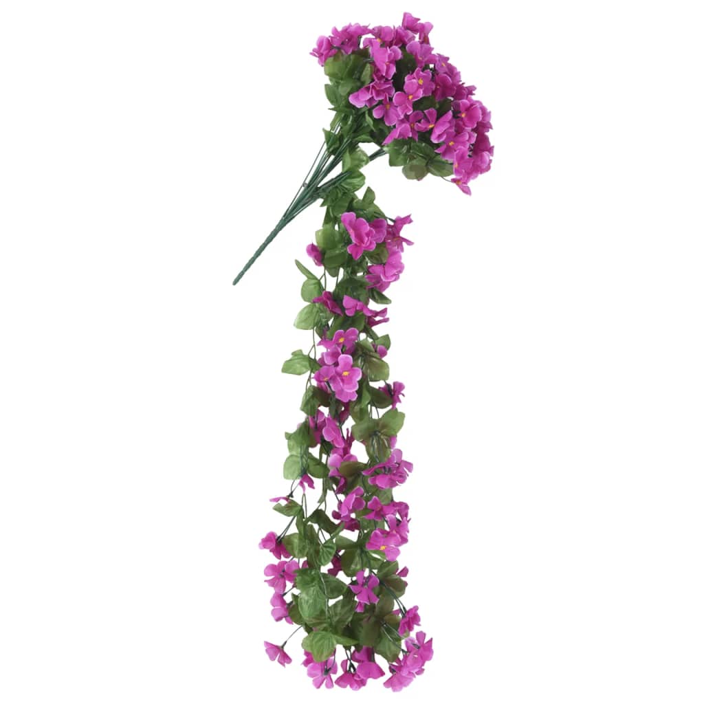 Ghirlande Fiori Artificiali Natale 3 pz Viola Chiaro 85 cm 359050
