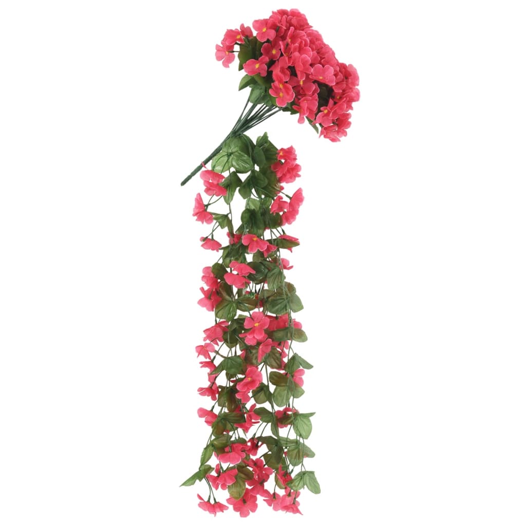Ghirlande Fiori Artificiali Natale 3 pz Rosa 85 cm 359051