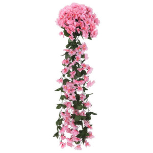 Ghirlande Fiori Artificiali Natale 3 pz Rosa 85 cm 359052