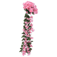 Ghirlande Fiori Artificiali Natale 3 pz Rosa 85 cm 359052