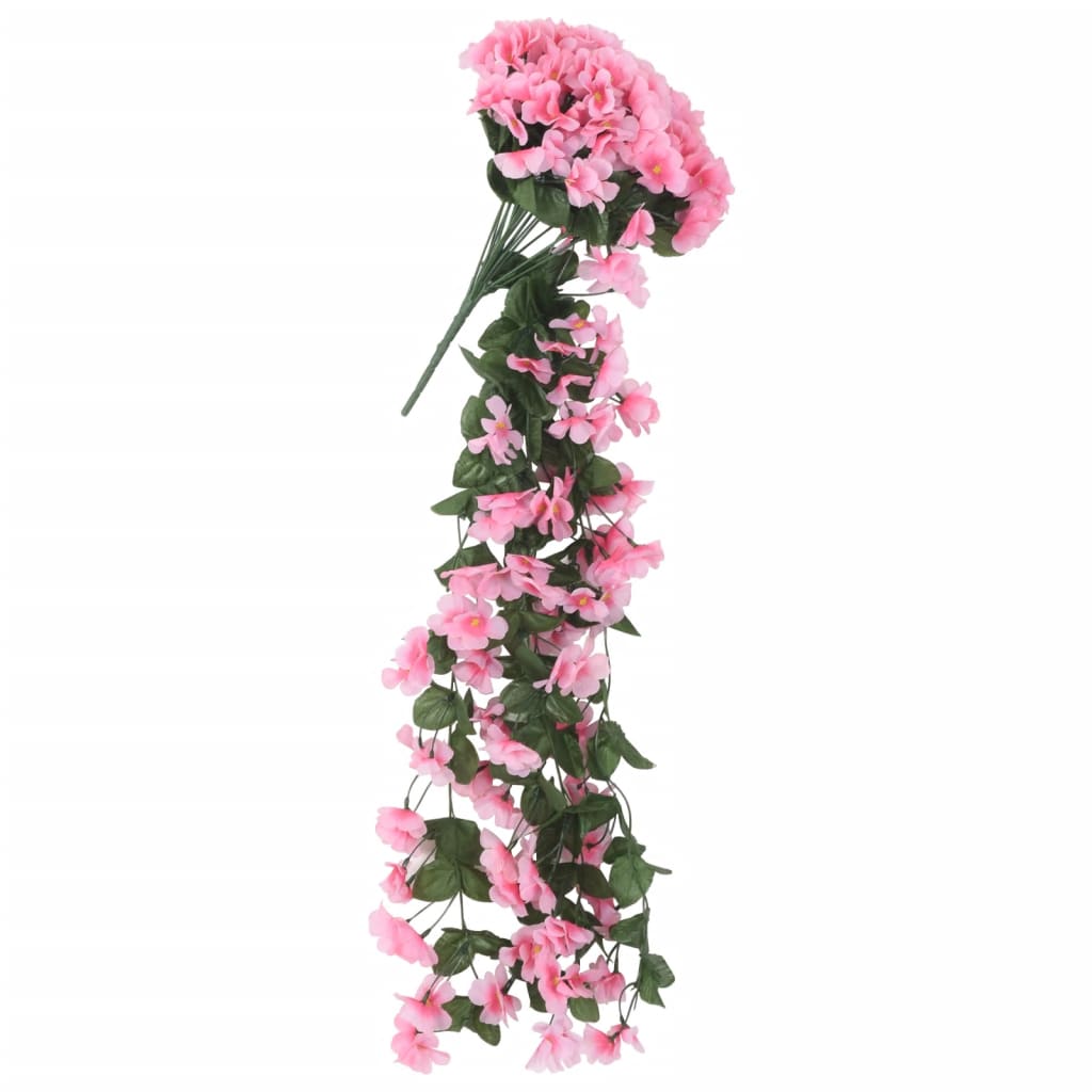 Ghirlande Fiori Artificiali Natale 3 pz Rosa 85 cm 359052