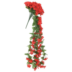 Ghirlande Fiori Artificiali Natale 3 pz Rosso 85 cm 359053