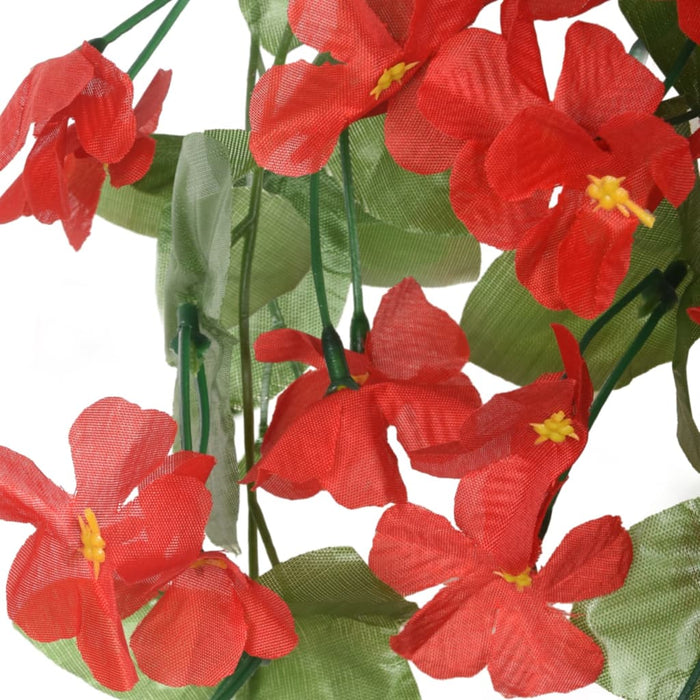 Ghirlande Fiori Artificiali Natale 3 pz Rosso 85 cm 359053