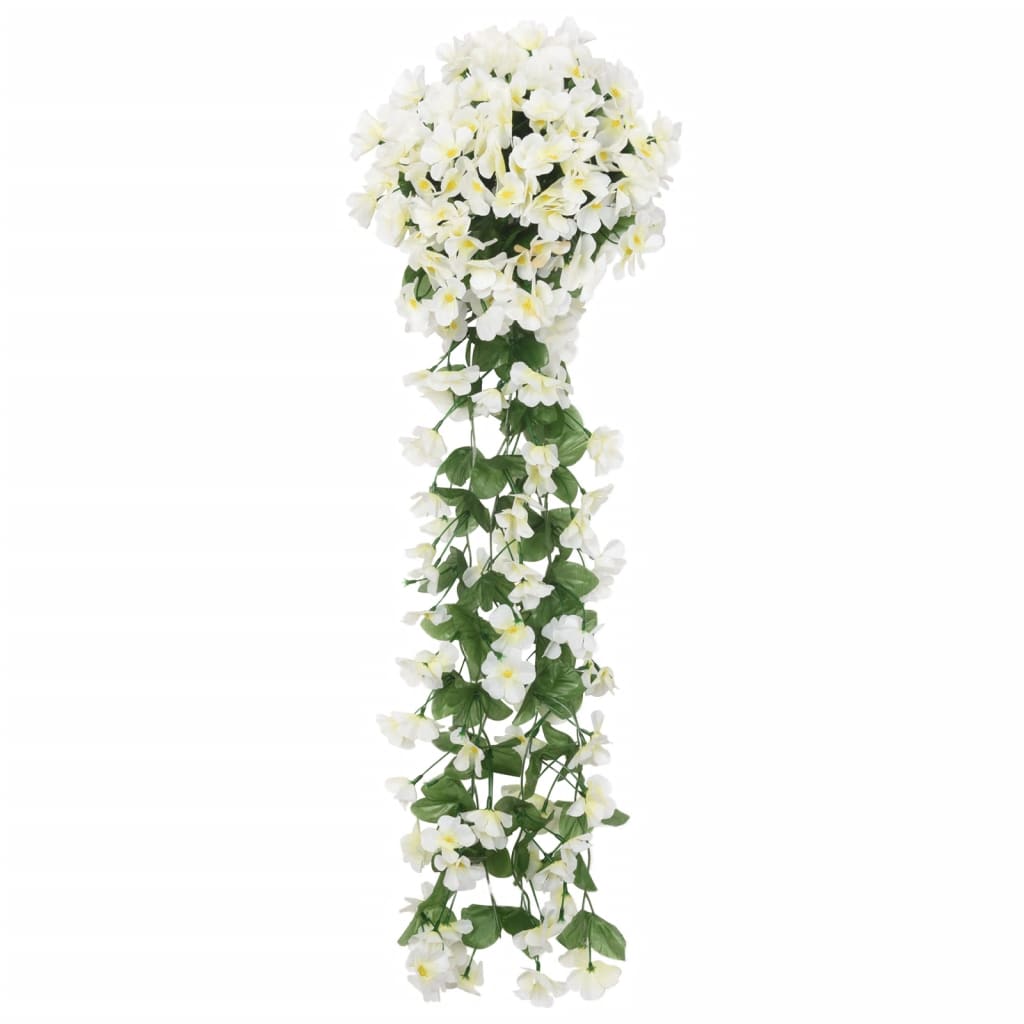 Ghirlande Fiori Artificiali Natale 3 pz Bianco 85 cm 359054