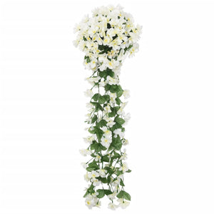 Ghirlande Fiori Artificiali Natale 3 pz Bianco 85 cm 359054