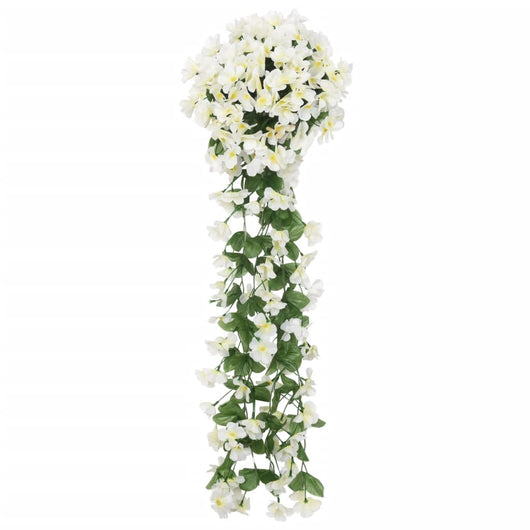 Ghirlande Fiori Artificiali Natale 3 pz Bianco 85 cm 359054