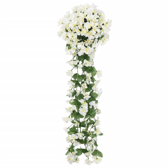 Ghirlande Fiori Artificiali Natale 3 pz Bianco 85 cm 359054