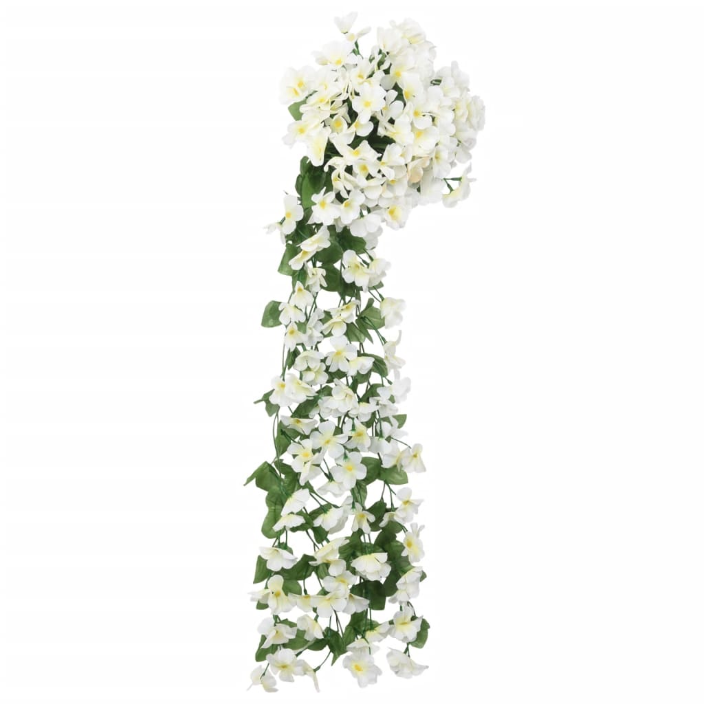 Ghirlande Fiori Artificiali Natale 3 pz Bianco 85 cm 359054