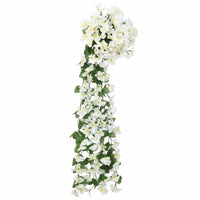 Ghirlande Fiori Artificiali Natale 3 pz Bianco 85 cm 359054