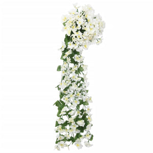 Ghirlande Fiori Artificiali Natale 3 pz Bianco 85 cm 359054