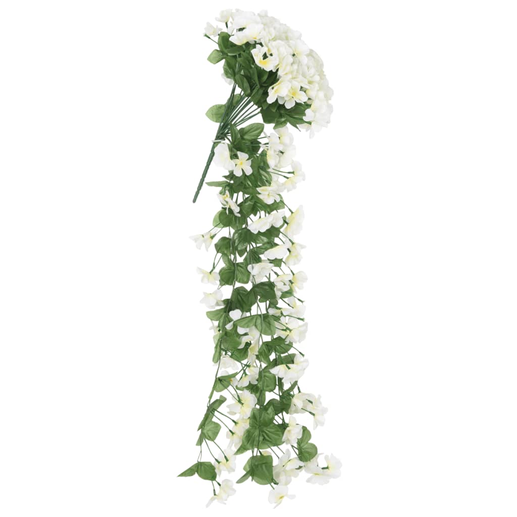 Ghirlande Fiori Artificiali Natale 3 pz Bianco 85 cm 359054