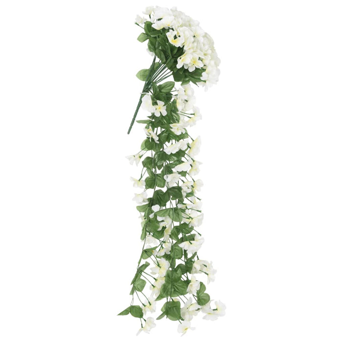 Ghirlande Fiori Artificiali Natale 3 pz Bianco 85 cm 359054