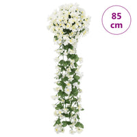 Ghirlande Fiori Artificiali Natale 3 pz Bianco 85 cm 359054