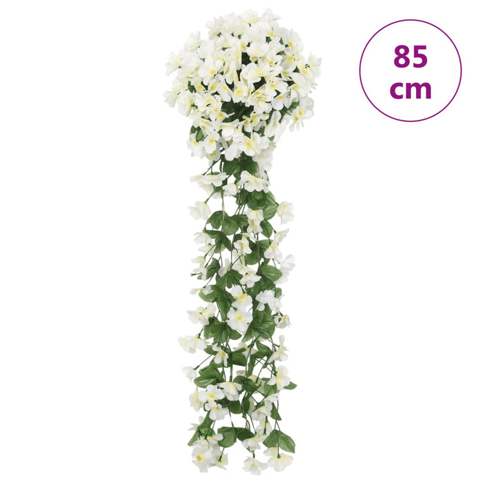 Ghirlande Fiori Artificiali Natale 3 pz Bianco 85 cm 359054