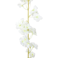 Ghirlande Fiori Artificiali Natale 6 pz Bianco 180 cm 359058