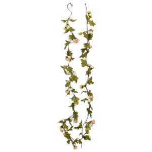 Ghirlande Fiori Artificiali Natale 6 pz Champagne 215 cm