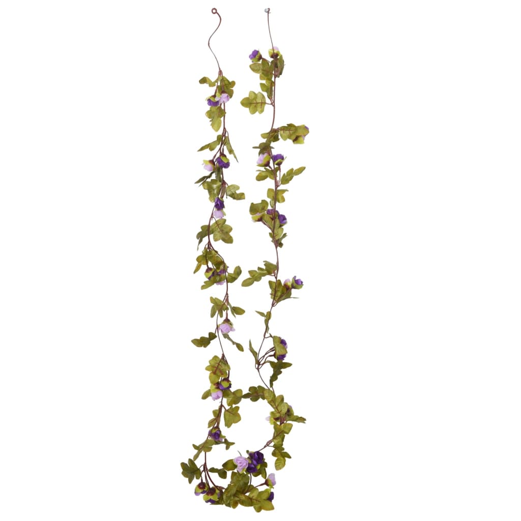 Ghirlande Fiori Artificiali Natale 6 pz Viola Chiaro 215 cm 359060
