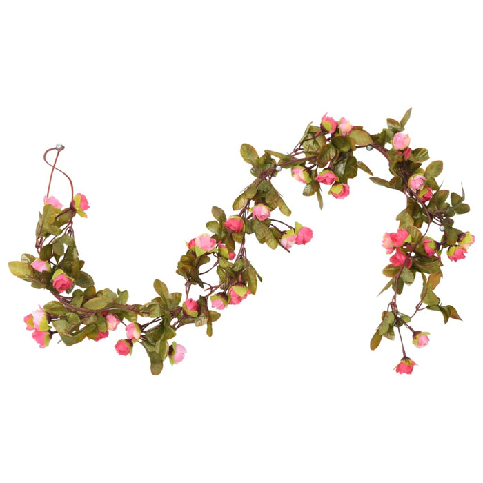 Ghirlande Fiori Artificiali Natale 6 pz Rosé 215 cm 359061
