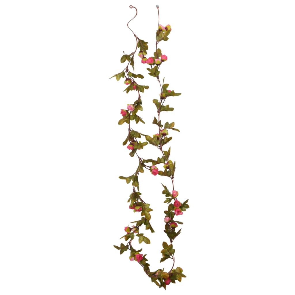 Ghirlande Fiori Artificiali Natale 6 pz Rosé 215 cm 359061