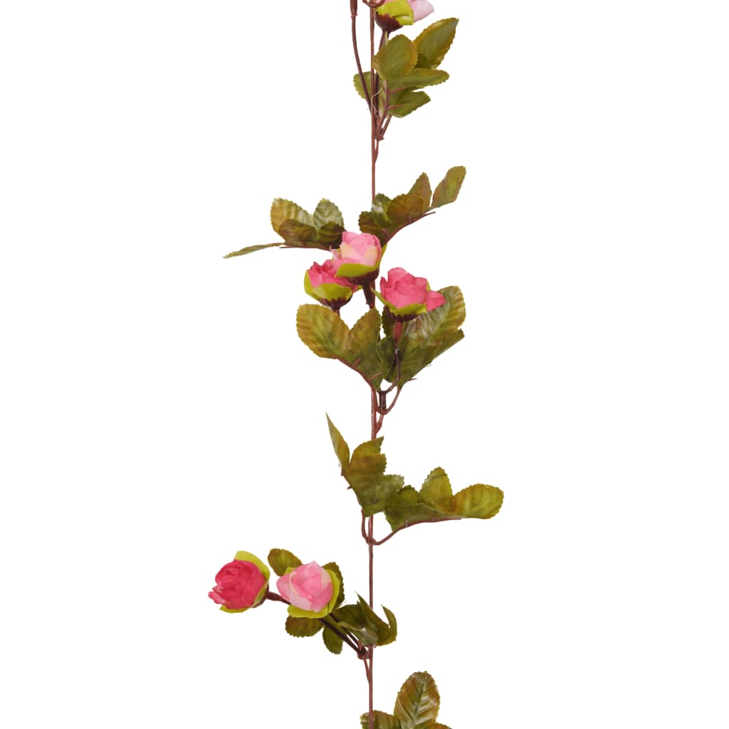 Ghirlande Fiori Artificiali Natale 6 pz Rosé 215 cm 359061