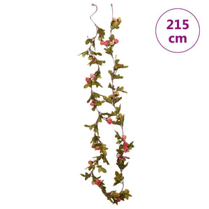 Ghirlande Fiori Artificiali Natale 6 pz Rosé 215 cm 359061