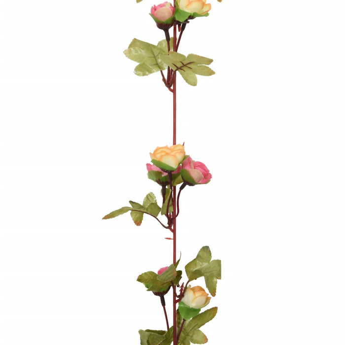 Ghirlande Fiori Artificiali Natale 6 pz Rosa 215 cm 359062