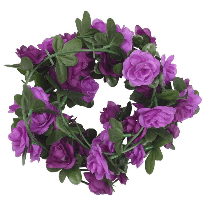 Ghirlande Fiori Artificiali Natale 6 pz Viola Chiaro 240 cm 359066