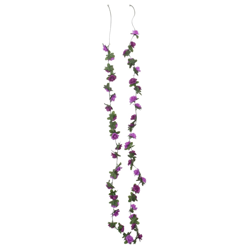 Ghirlande Fiori Artificiali 6 pz Viola Chiaro 240cmcod mxl 130715