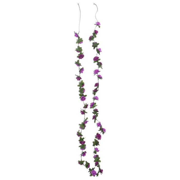 Ghirlande Fiori Artificiali Natale 6 pz Viola Chiaro 240 cm 359066