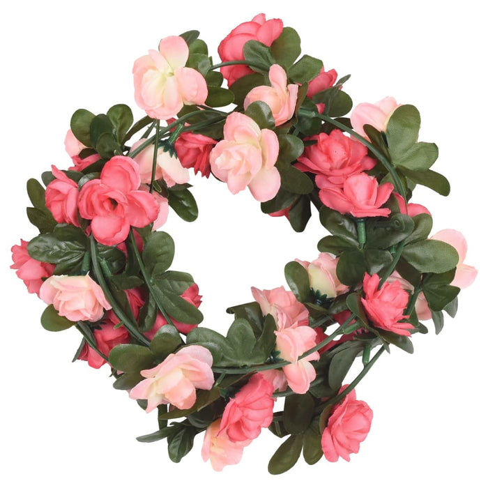 Ghirlande Fiori Artificiali Natale 6 pz Rosé 240 cm 359067