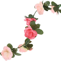 Ghirlande Fiori Artificiali Natale 6 pz Rosé 240 cm 359067