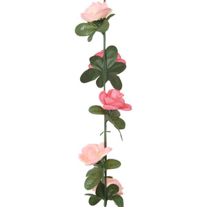 Ghirlande Fiori Artificiali Natale 6 pz Rosé 240 cm 359067