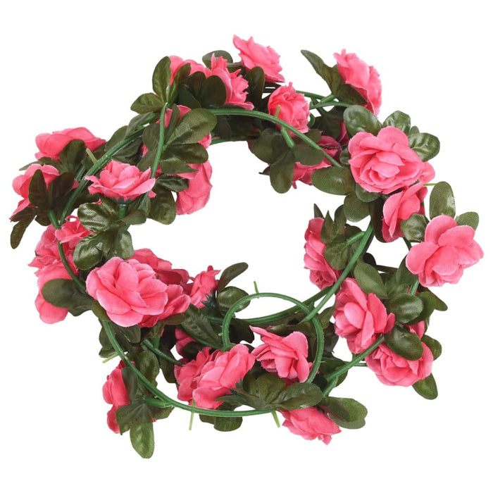 Ghirlande Fiori Artificiali 6 pz Rosso Rosa 240cmcod mxl 106727