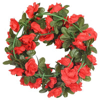 Ghirlande Fiori Artificiali Natale 6 pz Rosso 240 cm 359069