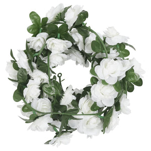 Ghirlande Fiori Artificiali Natale 6 pz Bianco 240 cm 359070