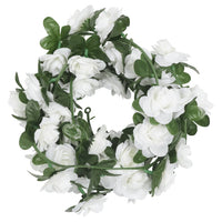 Ghirlande Fiori Artificiali Natale 6 pz-Decorazioni natalizie Bianco 240 cm